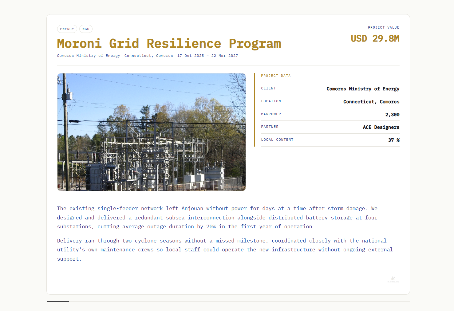 A project slide built in Podiyem